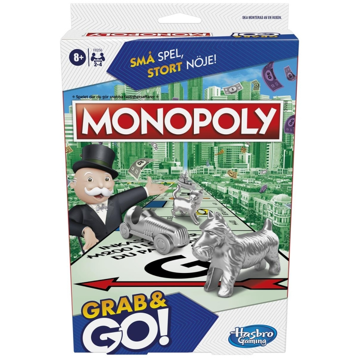 Hasbro Grab & Go -monopoli (SE/FI) ryhmässä LELUT, TUOTTEET LAPSILLE JA VAUVOILLE / Leikkikalut, Askartelu &Pelit / Seurapelit / Perhepelit @ TP E-commerce Nordic AB (C83347)