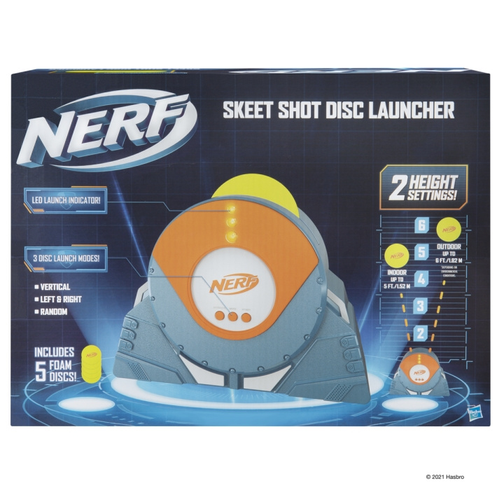 Nerf Elite Skeet Shot -kiekonheittimen laukaisulaite ryhmässä LELUT, TUOTTEET LAPSILLE JA VAUVOILLE / Leikkikalut, Askartelu &Pelit / Toimintapeli @ TP E-commerce Nordic AB (C83350)