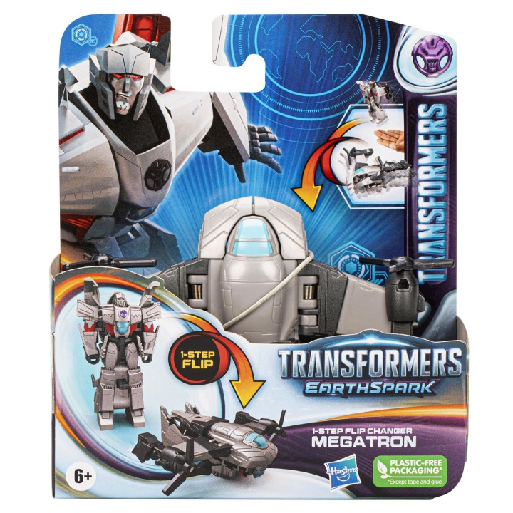 Transformers EarthSpark 1-Step Flip Megatronin 1-vaihde ryhmässä LELUT, TUOTTEET LAPSILLE JA VAUVOILLE / Leikkikalut, Askartelu &Pelit / Figuurit & miniatyyrit @ TP E-commerce Nordic AB (C83393)