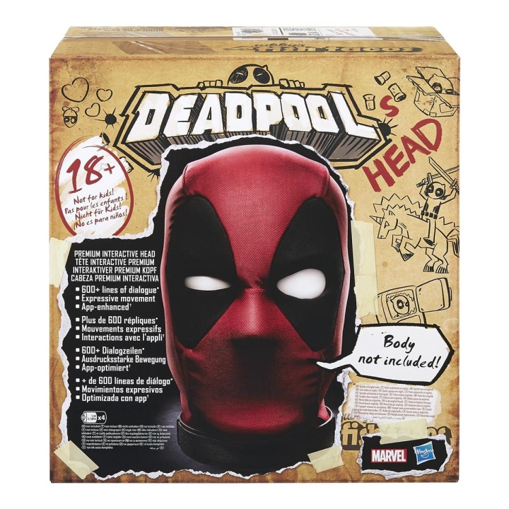 Marvel Legends Deadpoolin pää Premium Interaktiivinen pää Premium Interaktiivinen pää ryhmässä LELUT, TUOTTEET LAPSILLE JA VAUVOILLE / Leikkikalut, Askartelu &Pelit / Figuurit, miniatyyrit ja tarvikkeet @ TP E-commerce Nordic AB (C83449)