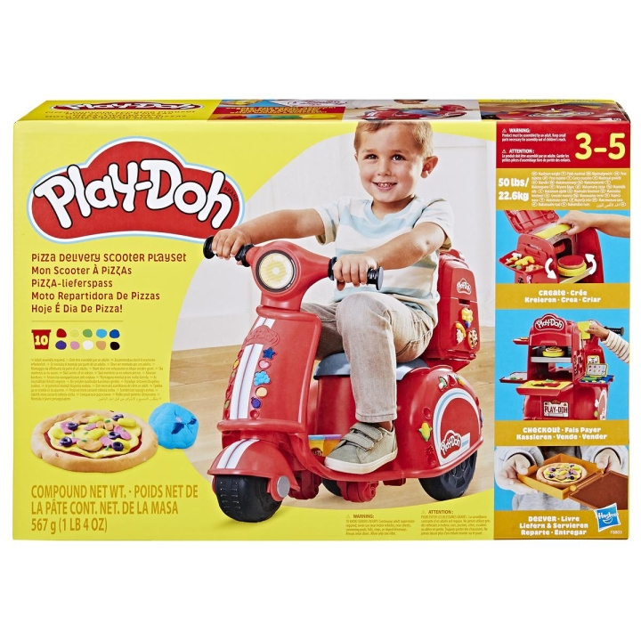 Play-Doh leikkisetti Pizza Delivery skootteri ryhmässä LELUT, TUOTTEET LAPSILLE JA VAUVOILLE / Leikkikalut, Askartelu &Pelit / Käsityöt @ TP E-commerce Nordic AB (C83478)