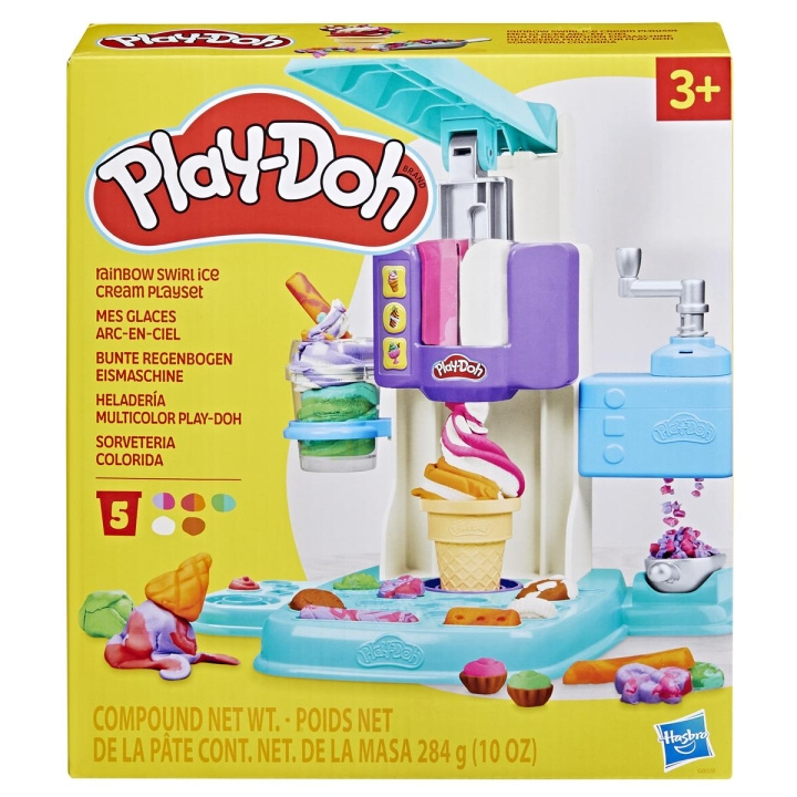 Play-Doh Kitchen Creations leikkisetti Sateenkaaripyörre jäätelö ryhmässä LELUT, TUOTTEET LAPSILLE JA VAUVOILLE / Leikkikalut, Askartelu &Pelit / Käsityöt @ TP E-commerce Nordic AB (C83503)