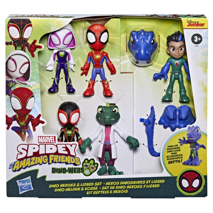 Spidey ja hänen hämmästyttävät ystävänsä Dino Webs Heroes & Lizard -setti ryhmässä LELUT, TUOTTEET LAPSILLE JA VAUVOILLE / Leikkikalut, Askartelu &Pelit / Figuurit, miniatyyrit ja tarvikkeet @ TP E-commerce Nordic AB (C83511)