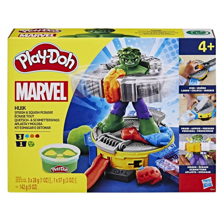 Play-Doh Marvel Hulk & Squish leikkisetti ryhmässä LELUT, TUOTTEET LAPSILLE JA VAUVOILLE / Leikkikalut, Askartelu &Pelit / Käsityöt @ TP E-commerce Nordic AB (C83515)