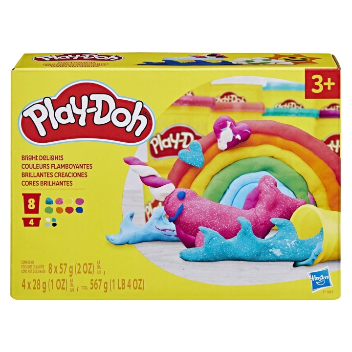 Play-Doh Compound Bright Delights Monivärinen pakkaus ryhmässä LELUT, TUOTTEET LAPSILLE JA VAUVOILLE / Leikkikalut, Askartelu &Pelit / Käsityöt @ TP E-commerce Nordic AB (C83529)