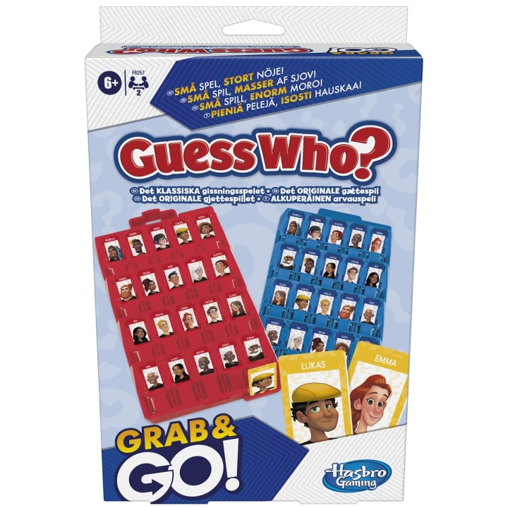 Hasbro Grab & Go Guess Who ryhmässä LELUT, TUOTTEET LAPSILLE JA VAUVOILLE / Leikkikalut, Askartelu &Pelit / Seurapelit / Perhepelit @ TP E-commerce Nordic AB (C83534)