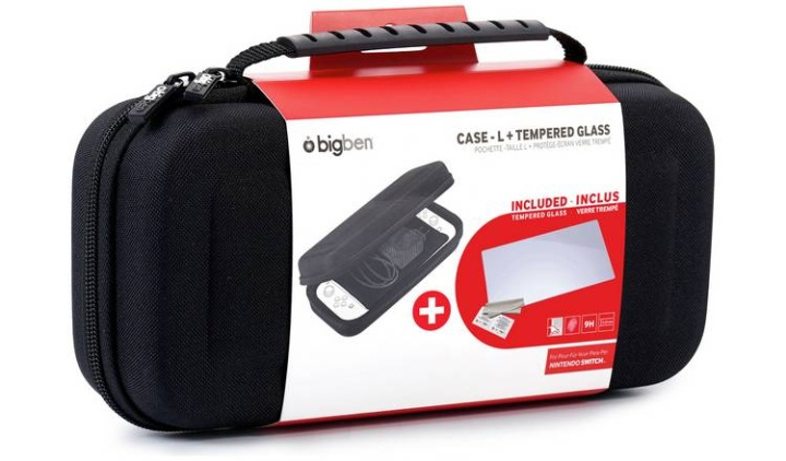 Bigben Nintendo Switch Big Ben Protection Kit (Kotelo - L + karkaistu lasi) ryhmässä KODINELEKTRONIIKKA / Pelikonsolit & Tarvikkeet / Nintendo Switch / Tarvikkeet @ TP E-commerce Nordic AB (C83603)