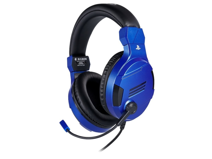 BigBen Interactive PS4 Gaming Headset V3 - Sininen - Kuulokkeet - Sony ryhmässä KODINELEKTRONIIKKA / Pelikonsolit & Tarvikkeet / Sony PlayStation 4 @ TP E-commerce Nordic AB (C83611)