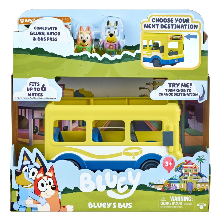 BLUEY Koulubussin ystävien teema (90178) ryhmässä LELUT, TUOTTEET LAPSILLE JA VAUVOILLE / Leikkikalut, Askartelu &Pelit / Leikkiautot @ TP E-commerce Nordic AB (C83645)