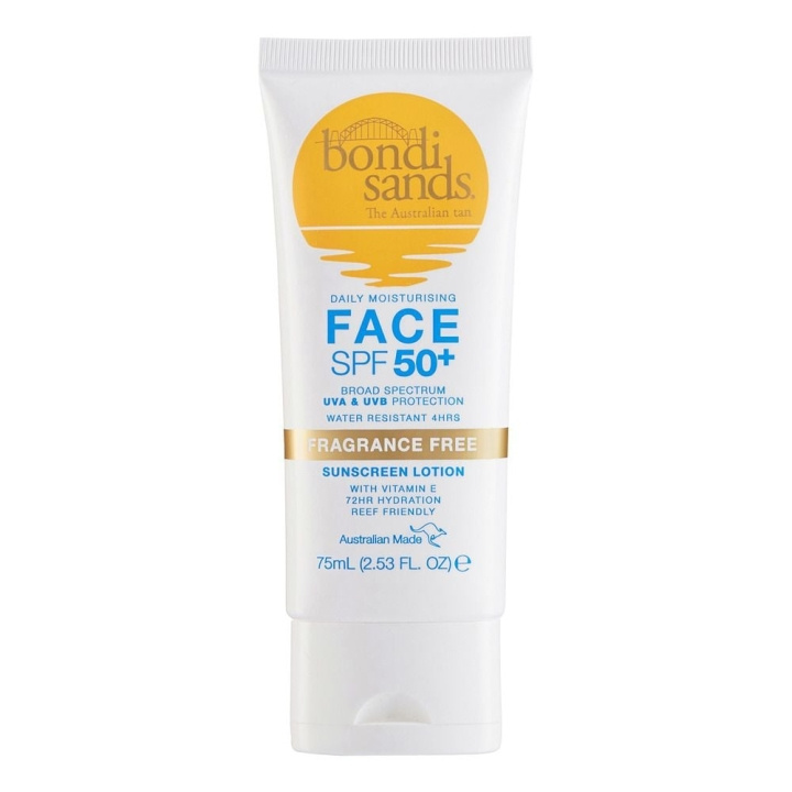 Bondi Sands SPF 50+ Hajusteeton kasvojen aurinkosuojavoide 75 ml ryhmässä KAUNEUS JA TERVEYS / Ihonhoito / Rusketus / Aurinkosuoja @ TP E-commerce Nordic AB (C83648)