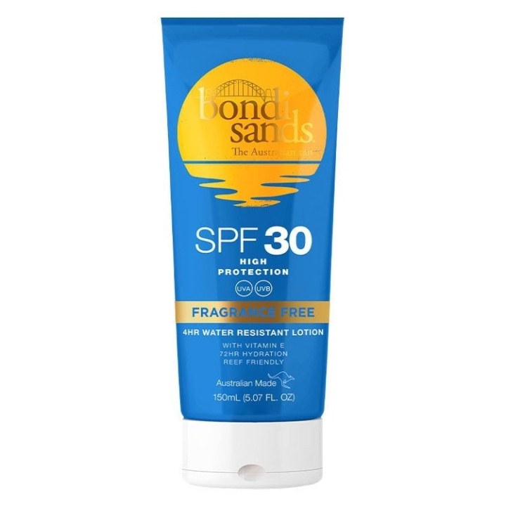 Bondi Sands SPF 30+ Hajusteeton aurinkovoide 150 ml ryhmässä KAUNEUS JA TERVEYS / Ihonhoito / Rusketus / Aurinkosuoja @ TP E-commerce Nordic AB (C83652)