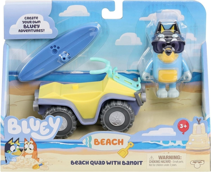 BLUEY Hahmo ja ajoneuvo - Beach Quad ( 90183 ) ryhmässä LELUT, TUOTTEET LAPSILLE JA VAUVOILLE / Leikkikalut, Askartelu &Pelit / Leikkiautot @ TP E-commerce Nordic AB (C83655)