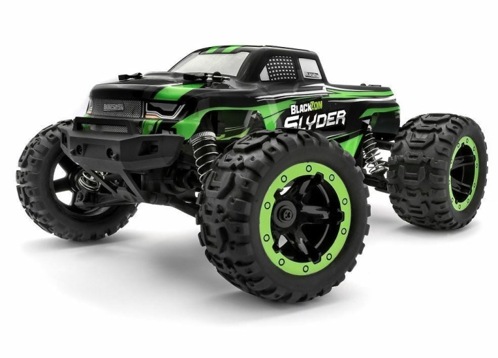 Blackzon Slyder MT 1/16 4WD Electric Monster Truck - vihreä (540100) ryhmässä LELUT, TUOTTEET LAPSILLE JA VAUVOILLE / Radio-ohjattava / Radio-ohjattavat autot @ TP E-commerce Nordic AB (C83662)