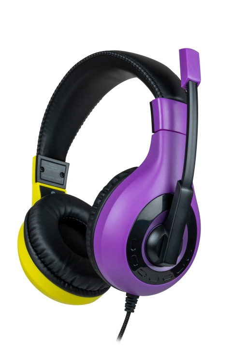 Bigben Interactive Stereo Gaming Headset V1 - violetti + keltainen (Switch) ryhmässä KODINELEKTRONIIKKA / Pelikonsolit & Tarvikkeet / Nintendo Switch / Tarvikkeet @ TP E-commerce Nordic AB (C83713)