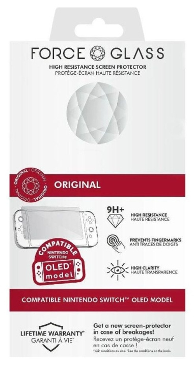 Bigben Force Glass Oled -näytönsuojapakkaus (Switch) ryhmässä KODINELEKTRONIIKKA / Pelikonsolit & Tarvikkeet / Nintendo Switch / Tarvikkeet @ TP E-commerce Nordic AB (C83714)