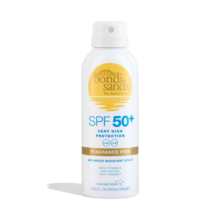 Bondi Sands SPF 50+ Hajusteeton aurinkosuojasuihke 160 g ryhmässä KAUNEUS JA TERVEYS / Ihonhoito / Rusketus / Aurinkosuoja @ TP E-commerce Nordic AB (C83718)