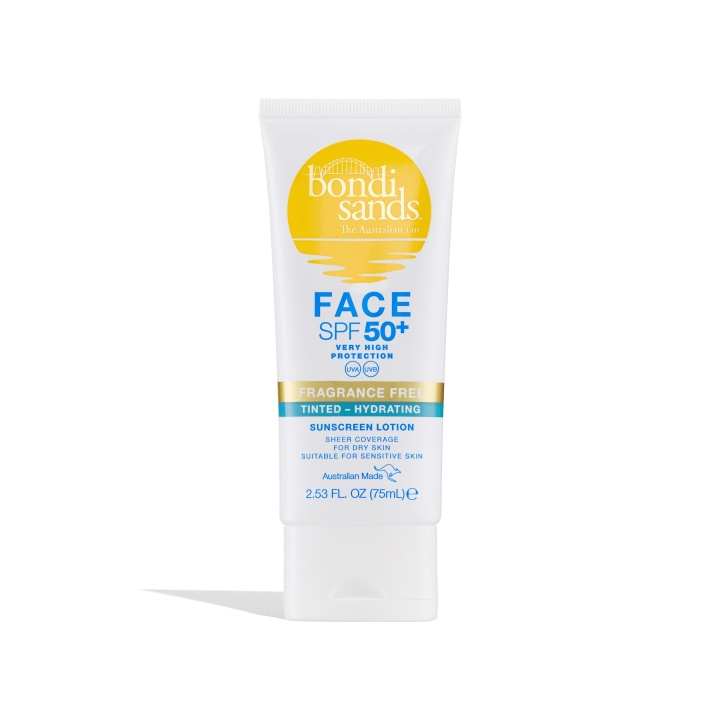 Bondi Sands SPF 50 + hajusteeton sävytetty kasvovesi (kosteuttava) 75 ml ryhmässä KAUNEUS JA TERVEYS / Ihonhoito / Rusketus / Aurinkosuoja @ TP E-commerce Nordic AB (C83719)