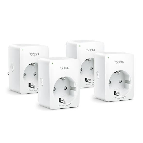 TP-Link Tapo Mini Smart Wi-Fi -pistorasia (4-pack) /Tapo P100 ryhmässä KOTI, TALOUS JA PUUTARHA / Älykodit / Älykodin järjestelmät @ TP E-commerce Nordic AB (C83804)