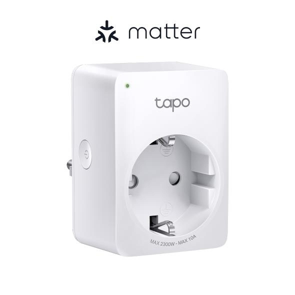 TP-Link Tapo Mini Smart Wi-Fi-pistorasia, Matter /Tapo P100M ryhmässä KOTI, TALOUS JA PUUTARHA / Älykodit / Älykodin järjestelmät @ TP E-commerce Nordic AB (C83810)