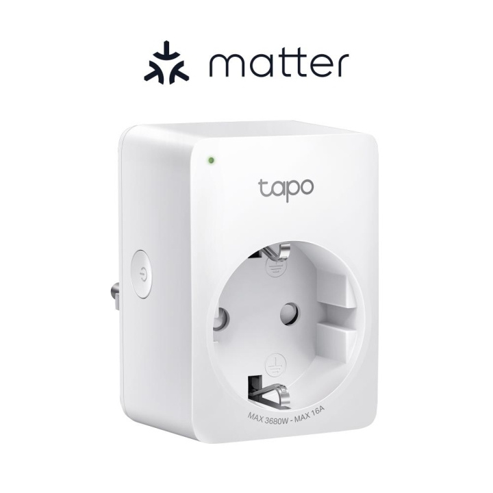 TP-Link Tapo Mini Smart Wi-Fi pistorasia, energiavalvonta, Matter /Tapo P110M ryhmässä KOTI, TALOUS JA PUUTARHA / Älykodit / Älykodin järjestelmät @ TP E-commerce Nordic AB (C83812)