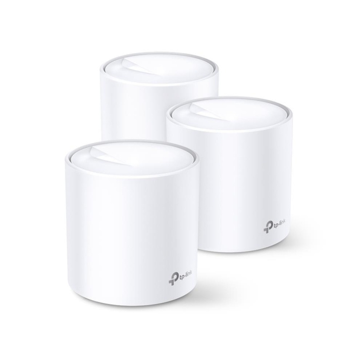 TP-Link Deco X60 (3-pack) Wi-Fi 6 AX koko kodin verkko-WiFi-järjestelmä (Whole-Home Mesh) ryhmässä TIETOKOONET & TARVIKKEET / Verkko / Wifi-vahvistimet @ TP E-commerce Nordic AB (C83826)