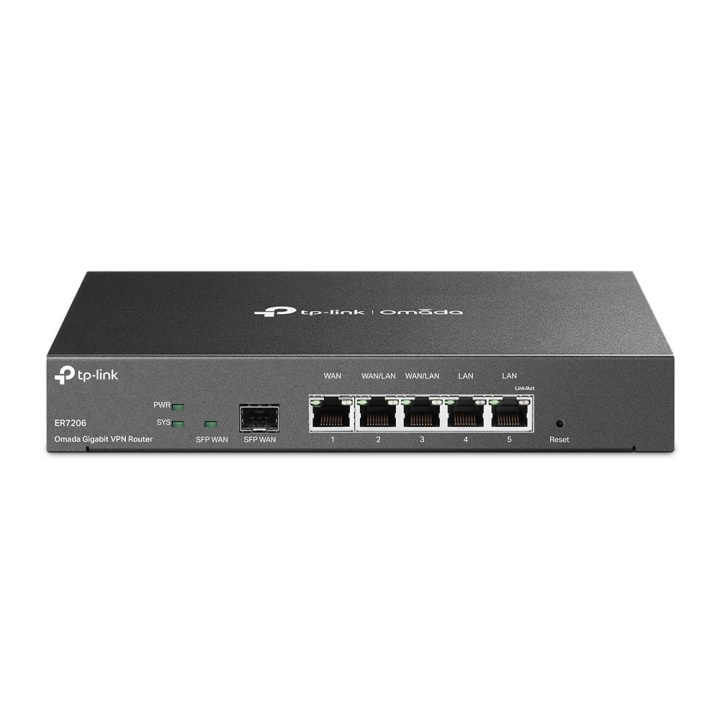 TP-Link SafeStream Omada Gigabit VPN-reititin /ER7206 (TL-ER7206) ryhmässä TIETOKOONET & TARVIKKEET / Verkko / Reititin @ TP E-commerce Nordic AB (C83835)