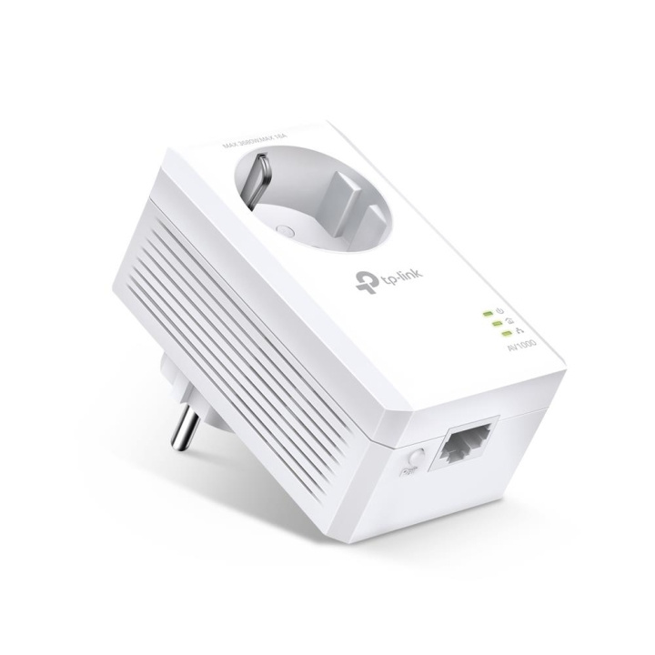 TP-Link AV1000 Gigabit Passthrough Powerline-sovitin /TL-PA7017P ryhmässä TIETOKOONET & TARVIKKEET / Verkko / Wifi-vahvistimet @ TP E-commerce Nordic AB (C83848)