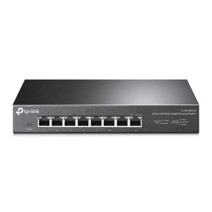 TP-Link 8-porttinen 2.5G Multi-Gigabit Desktop-kytkin ryhmässä TIETOKOONET & TARVIKKEET / Verkko / Kytkimet @ TP E-commerce Nordic AB (C83851)