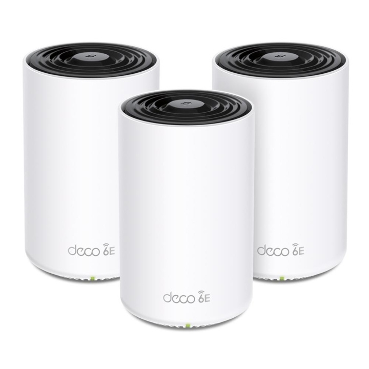 TP-Link Deco XE75 (3-pack) Wi-Fi 6E AXE5400 Koko kodin verkko-WiFi-järjestelmä (Whole-Home Mesh) ryhmässä TIETOKOONET & TARVIKKEET / Verkko / Wifi-vahvistimet @ TP E-commerce Nordic AB (C83860)