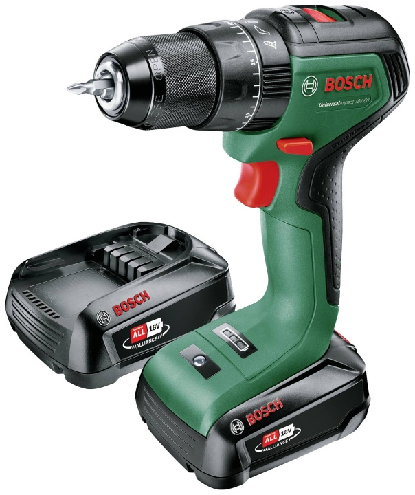 Bosch UniversalImpact 18V-60 porakone / ruuvinväännin ( mukana akku ) ryhmässä KOTI, TALOUS JA PUUTARHA / Työkalut & Tee itse / Ruuvimeisselit @ TP E-commerce Nordic AB (C84028)