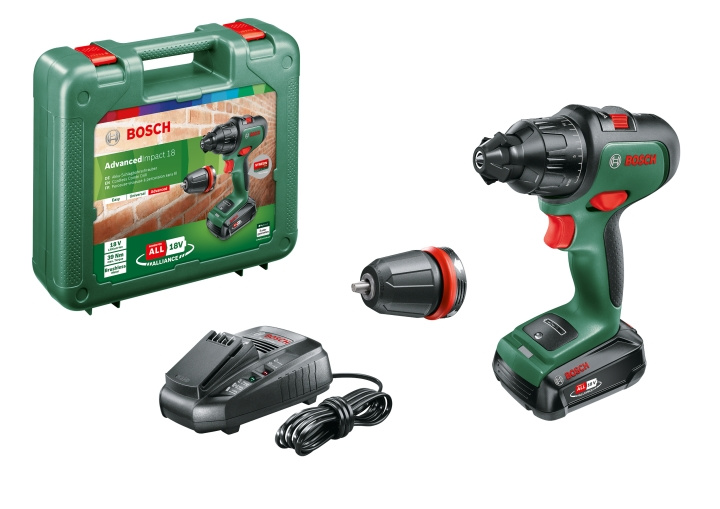 Bosch Akku iskuporakone Advanced 18 W ( akku ja laturi mukana ) ryhmässä KOTI, TALOUS JA PUUTARHA / Työkalut & Tee itse / Porakoneet @ TP E-commerce Nordic AB (C84035)