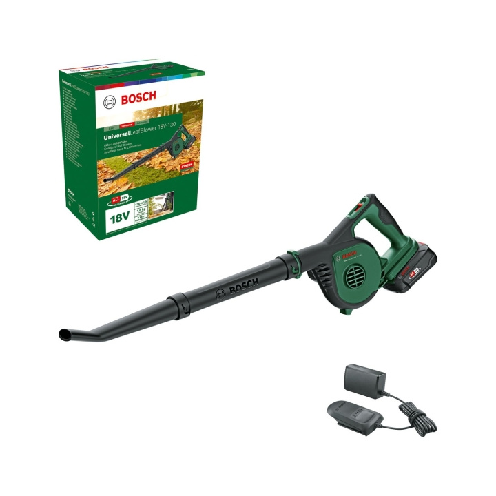 Bosch Akkulehtipuhallin Universal 18V-130 2.5AH ( akku ja laturi mukana ) ryhmässä KOTI, TALOUS JA PUUTARHA / Työkalut & Tee itse / Muut sähkötyökalut @ TP E-commerce Nordic AB (C84064)