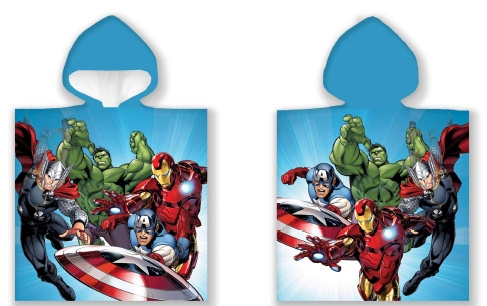 BrandMac Poncho-pyyhe - 50 x 100 cm - Avengers (110065) ryhmässä LELUT, TUOTTEET LAPSILLE JA VAUVOILLE / Lasten tekstiilit / Kylpytarvikkeet @ TP E-commerce Nordic AB (C84081)