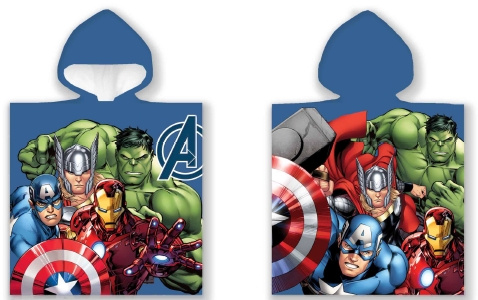 BrandMac Poncho-pyyhe - 50 x 100 cm - Avengers (110066) ryhmässä LELUT, TUOTTEET LAPSILLE JA VAUVOILLE / Lasten tekstiilit / Kylpytarvikkeet @ TP E-commerce Nordic AB (C84082)