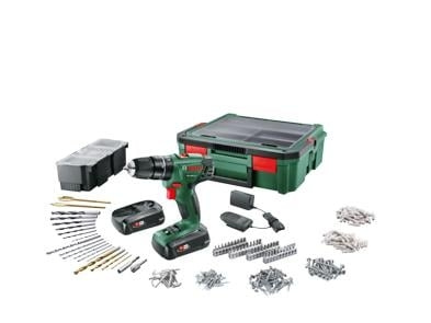 Bosch PSB 1800 Akku Drill + SystemBox 243 lisävarusteineen ryhmässä KOTI, TALOUS JA PUUTARHA / Työkalut & Tee itse / Ruuvimeisselit @ TP E-commerce Nordic AB (C84103)