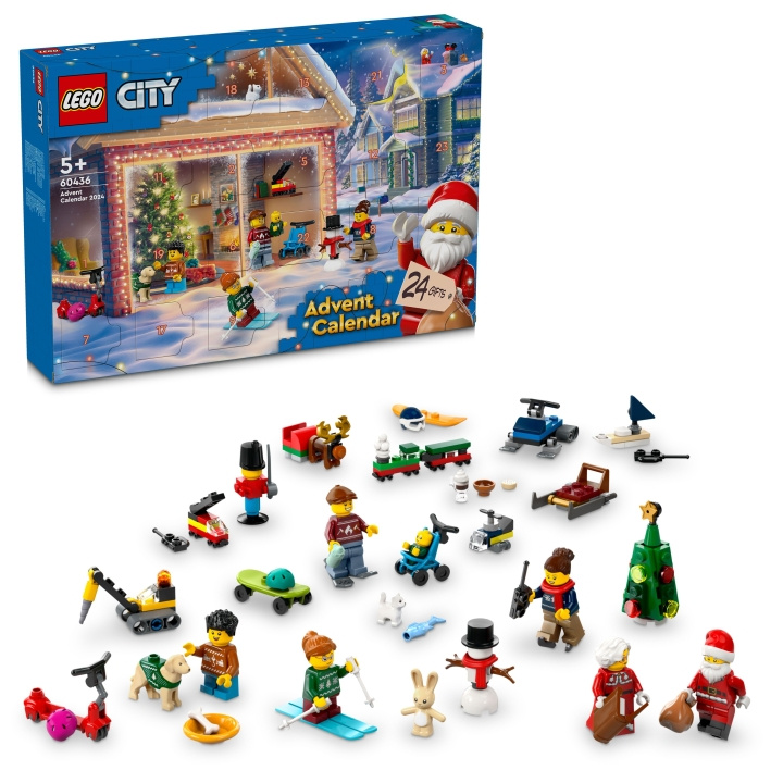 LEGO Kaupunki - Adventtikalenteri 2024 (60436) ryhmässä LELUT, TUOTTEET LAPSILLE JA VAUVOILLE / Leikkikalut, Askartelu &Pelit / Joulukalenterit @ TP E-commerce Nordic AB (C84179)