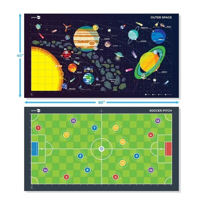 Sphero Koodimatto Space/soccer Activity Cards ryhmässä LELUT, TUOTTEET LAPSILLE JA VAUVOILLE / Leikkikalut, Askartelu &Pelit / Kokeilu ja tee-se-itse @ TP E-commerce Nordic AB (C84211)