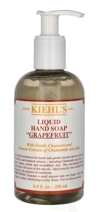 Kiehl\'s Liquid Hand Soap 200 ml Grapefruit ryhmässä KAUNEUS JA TERVEYS / Ihonhoito / Kehon hoito / Käsisaippua @ TP E-commerce Nordic AB (C84347)