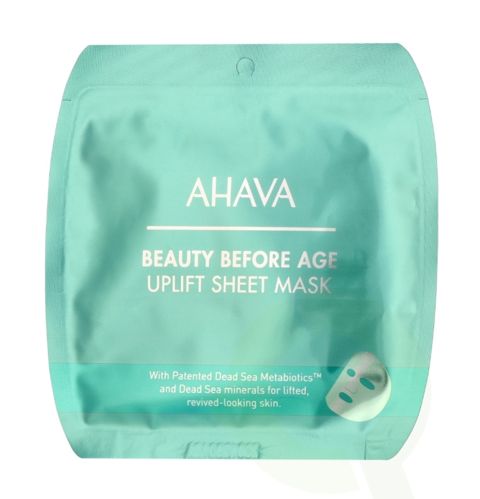 Ahava Beauty Before Age Uplift Sheet Mask 102 g 6x17g ryhmässä KAUNEUS JA TERVEYS / Ihonhoito / Kasvot / Naamiot @ TP E-commerce Nordic AB (C84493)