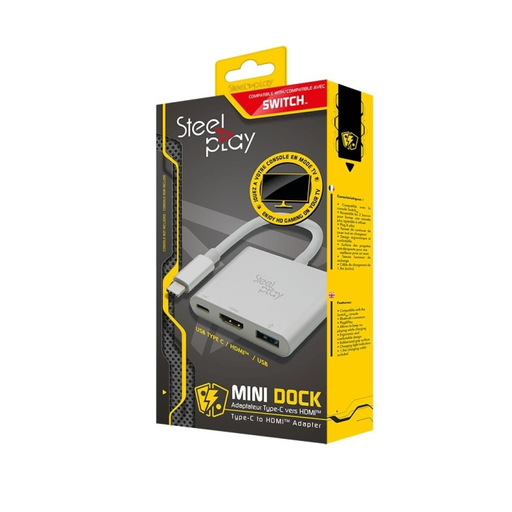 Steelplay Mini Dock - USB-C/HDMI-sovitin (Switch/Mac) ryhmässä KODINELEKTRONIIKKA / Pelikonsolit & Tarvikkeet / Nintendo Switch / Tarvikkeet @ TP E-commerce Nordic AB (C84570)