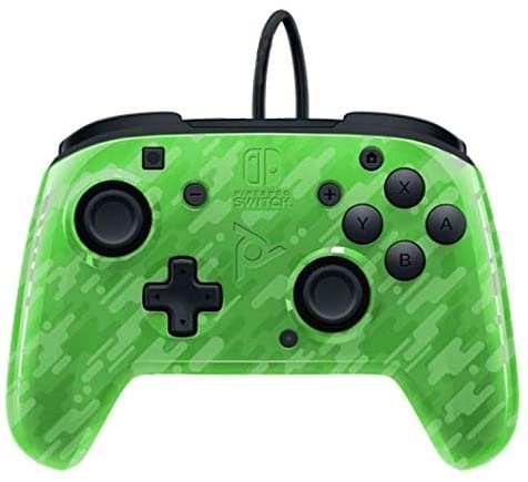 PDP Gaming Face-off Deluxe Switch -ohjain + Audio Camo Vihreä ryhmässä KODINELEKTRONIIKKA / Pelikonsolit & Tarvikkeet / Nintendo Switch / Tarvikkeet @ TP E-commerce Nordic AB (C84599)