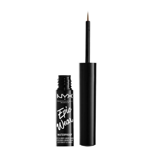 NYX Professional Makeup Epic Wear Metallic Liquid Liner - ruskea metalli - ruskea metallia ryhmässä KAUNEUS JA TERVEYS / Meikit / Silmät ja kulmat / Silmänrajauskynä / Kajaali @ TP E-commerce Nordic AB (C84614)