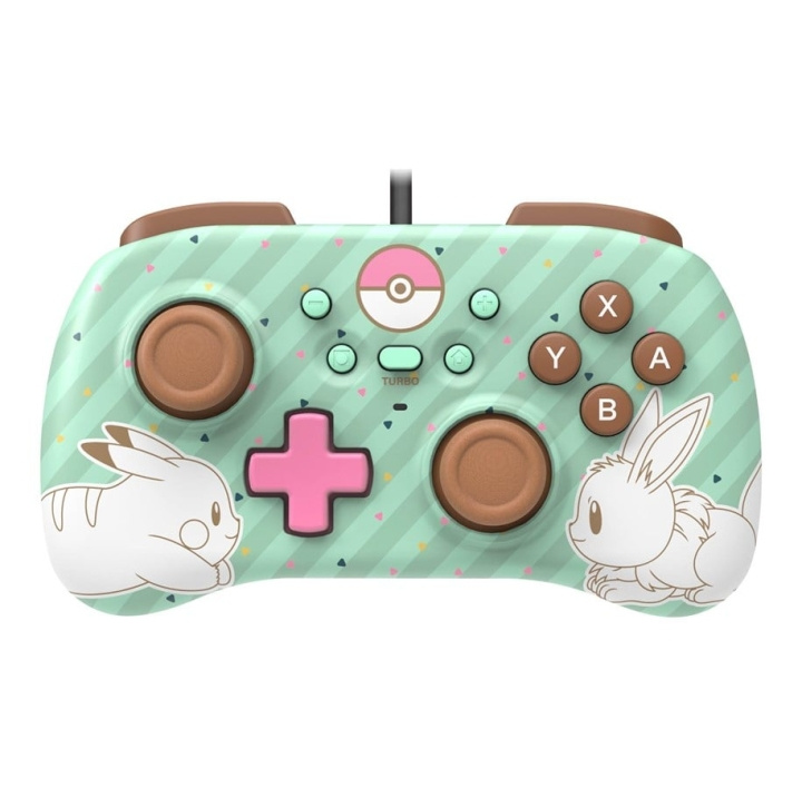 Hori Switch PAD Mini - Pokémon: Pikachu & Eevee ryhmässä KODINELEKTRONIIKKA / Pelikonsolit & Tarvikkeet / Nintendo Switch / Tarvikkeet @ TP E-commerce Nordic AB (C84632)