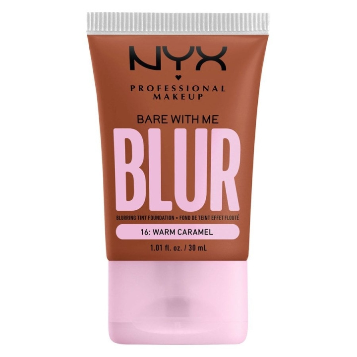 NYX Professional Makeup Bare With Me Blur Tint Foundation 16 Lämmin karamelliväri ryhmässä KAUNEUS JA TERVEYS / Meikit / Meikit Kasvot / Meikkivoide @ TP E-commerce Nordic AB (C84679)