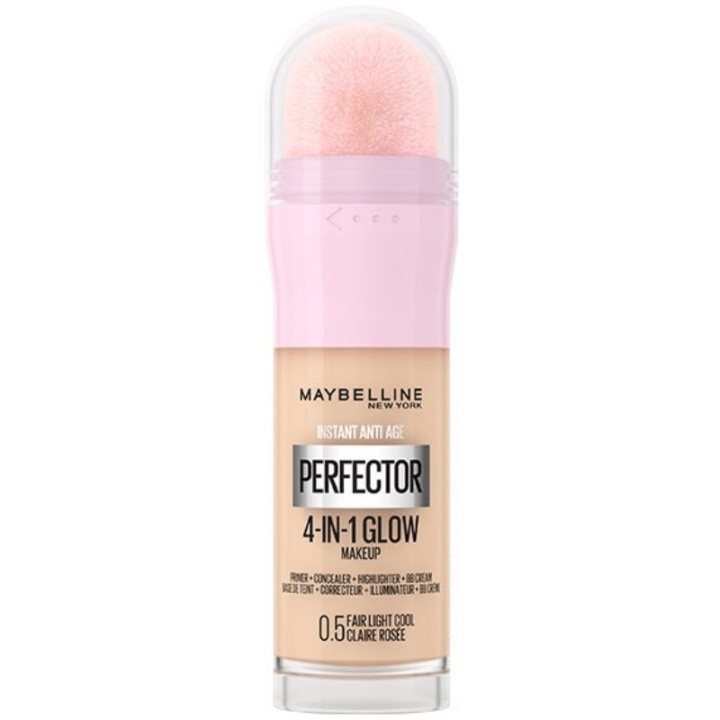 Maybelline Instant Perfector 4-in-1 Glow Makeup 0.5 Fair Light Cool -meikkivoide ryhmässä KAUNEUS JA TERVEYS / Meikit / Meikit Kasvot / Meikkivoide @ TP E-commerce Nordic AB (C84695)