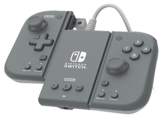 Hori Switch Split Pad Compact -lisälaitesarja (harmaa) ryhmässä KODINELEKTRONIIKKA / Pelikonsolit & Tarvikkeet / Nintendo Switch / Tarvikkeet @ TP E-commerce Nordic AB (C84749)