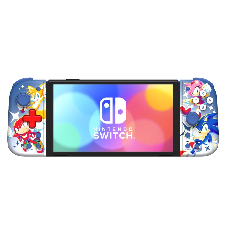 Hori Split Pad Compact (Sonic) Nintendo Switch™:lle™ ryhmässä KODINELEKTRONIIKKA / Pelikonsolit & Tarvikkeet / Nintendo Switch / Tarvikkeet @ TP E-commerce Nordic AB (C84756)