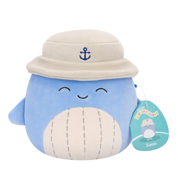 Squishmallows 19 cm P20 Pehmolelu - Samir Whale (206091) ryhmässä LELUT, TUOTTEET LAPSILLE JA VAUVOILLE / Lelut vauvoille (0-3v) / Pehmolelut @ TP E-commerce Nordic AB (C84807)