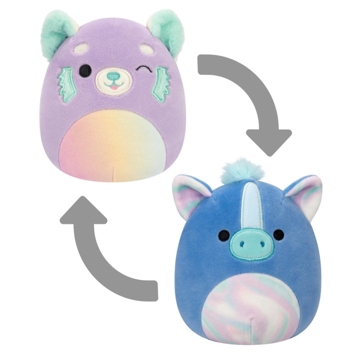 Squishmallows 13 cm P19 Flip A Mallows - Lexis/Romano (englanniksi) ryhmässä LELUT, TUOTTEET LAPSILLE JA VAUVOILLE / Lelut vauvoille (0-3v) / Pehmolelut @ TP E-commerce Nordic AB (C84858)