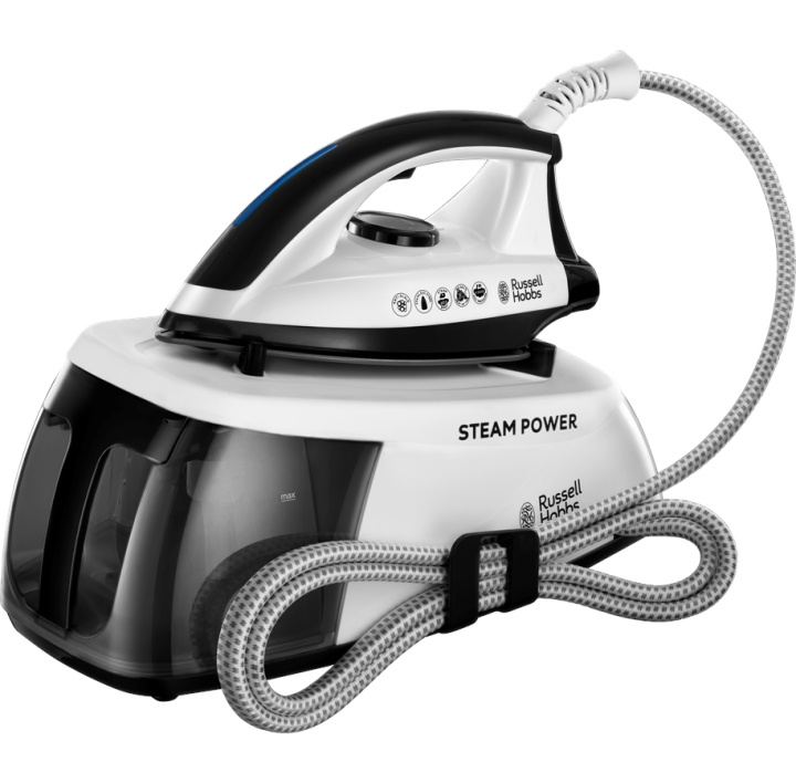 Russell Hobbs Steam Power Iron Generator - Musta ryhmässä KOTI, TALOUS JA PUUTARHA / Vaatehuolto / Höyryasemat @ TP E-commerce Nordic AB (C84888)